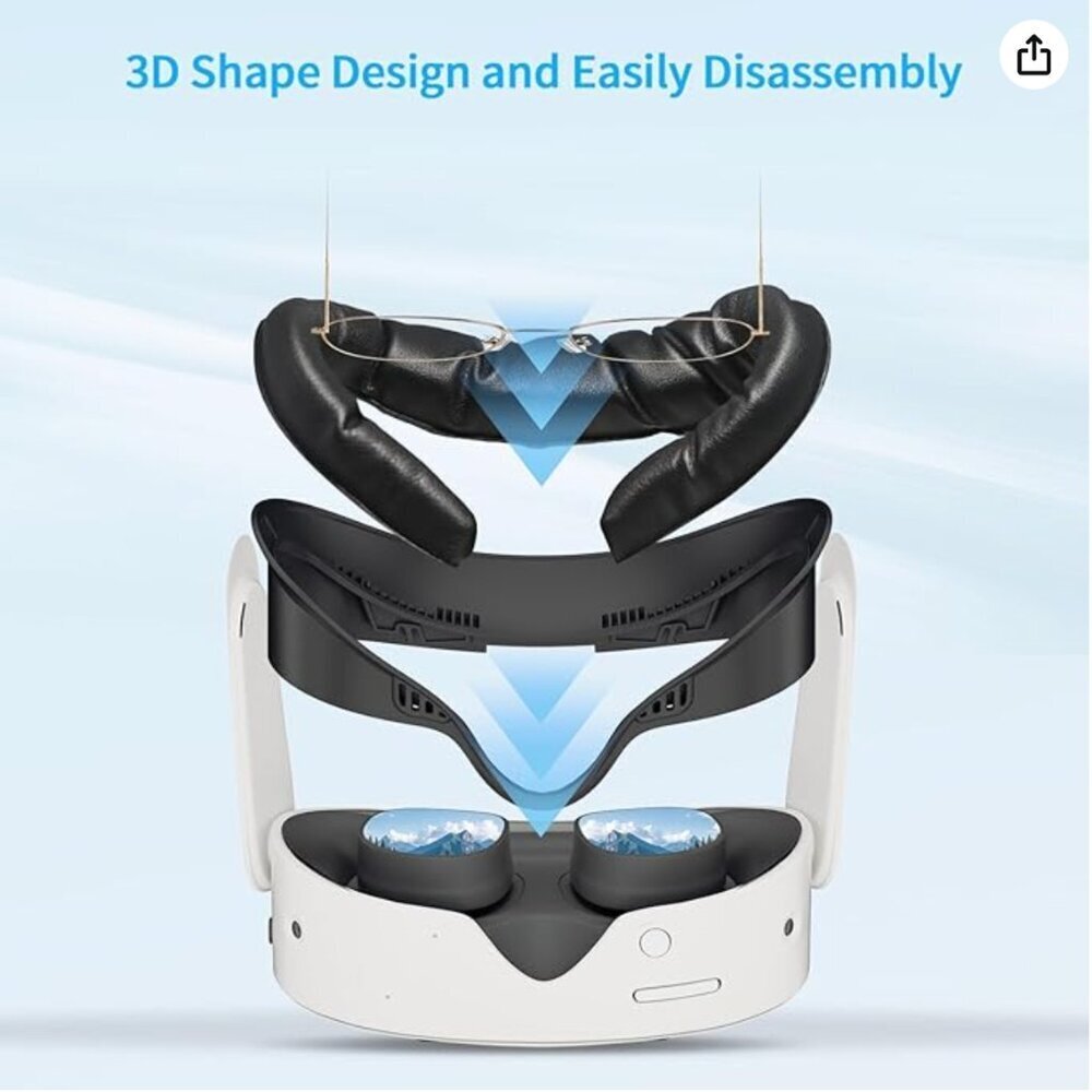 NEW Meta/Oculus Quest 3S Virtual Reality Face Pad - Picture 2 of 4